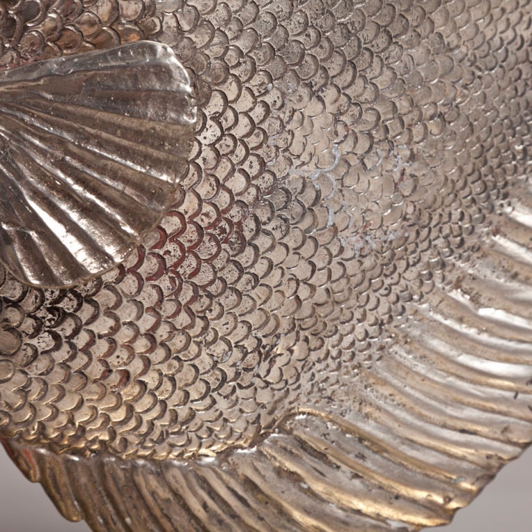 A Patinated Bronze Fish Table Sculpture by Christian Maas In Excellent Condition In London, GB