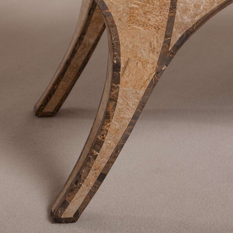 A Maitland Smith Tessellated Stone Stool 1970/80s 1