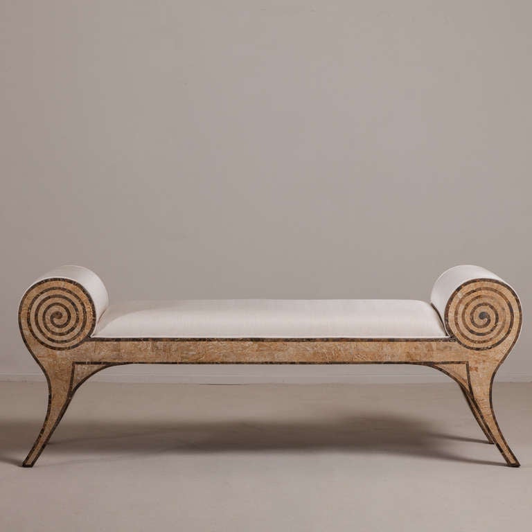Unknown A Maitland Smith Tessellated Stone Stool 1970/80s
