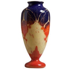 Cameo Glass Vase by Schneider