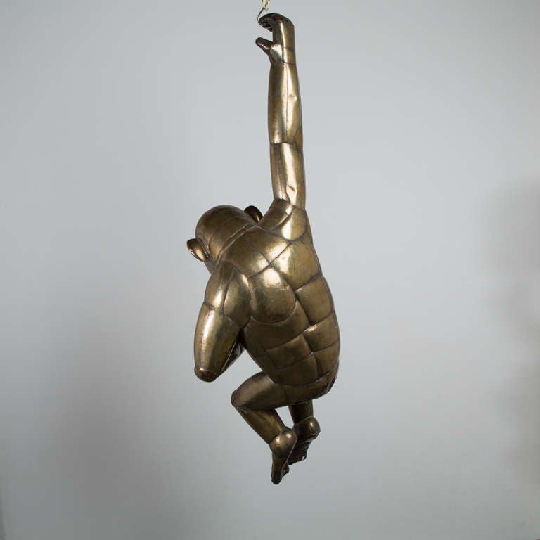 Mexican Large Brass Bustamante Monkey