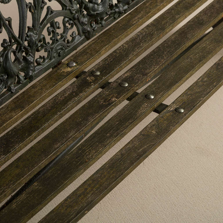 A Gothic Cast Iron Bench in the manner of Coalbrookdale 1