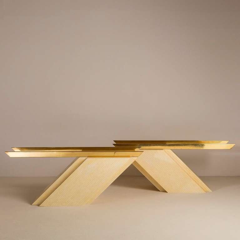 Pair of Cantilevered Console Tables by Enrique Garcez In Good Condition For Sale In London, GB