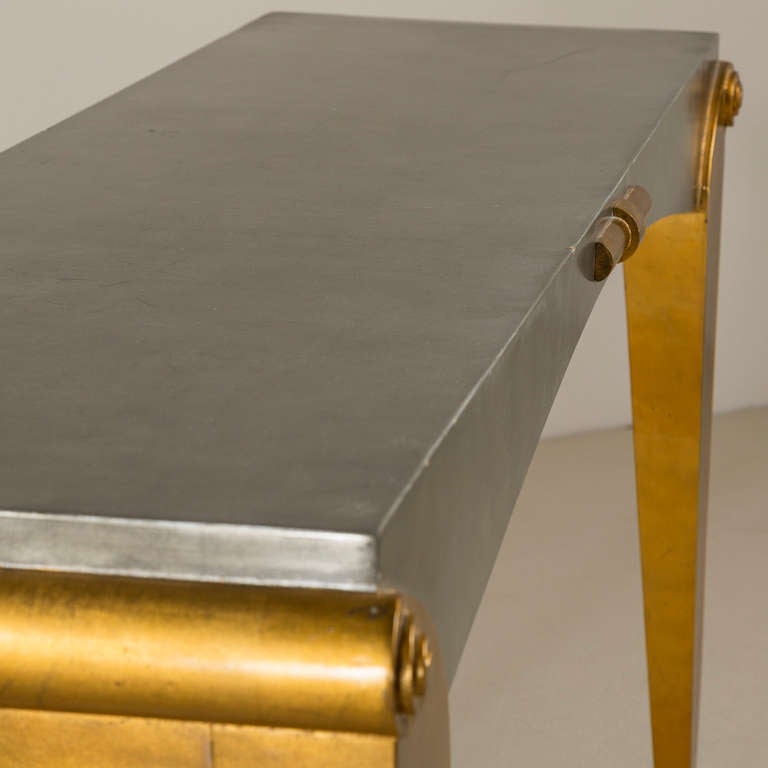 20th Century Donghia Designed Console Table and Mirror