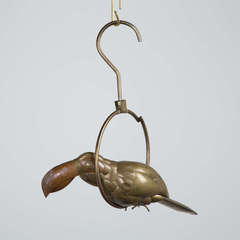 An Early Brass Toucan by Sergio Bustamante 1960s