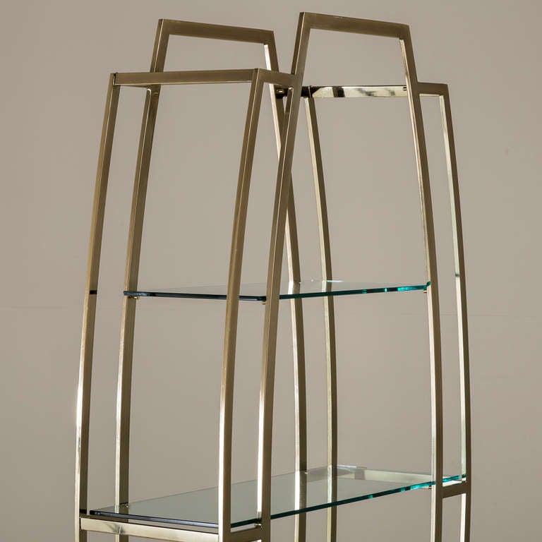 Art Deco Style Brass Plated Etagere 1