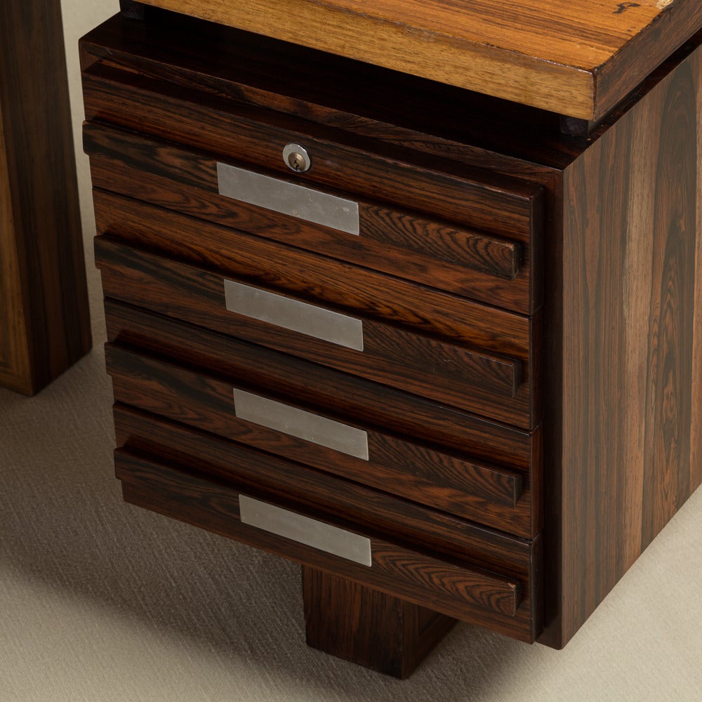 Impressive Rosewood Danish Desk, 1960s 1