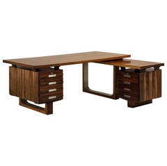 Impressive Rosewood Danish Desk, 1960s