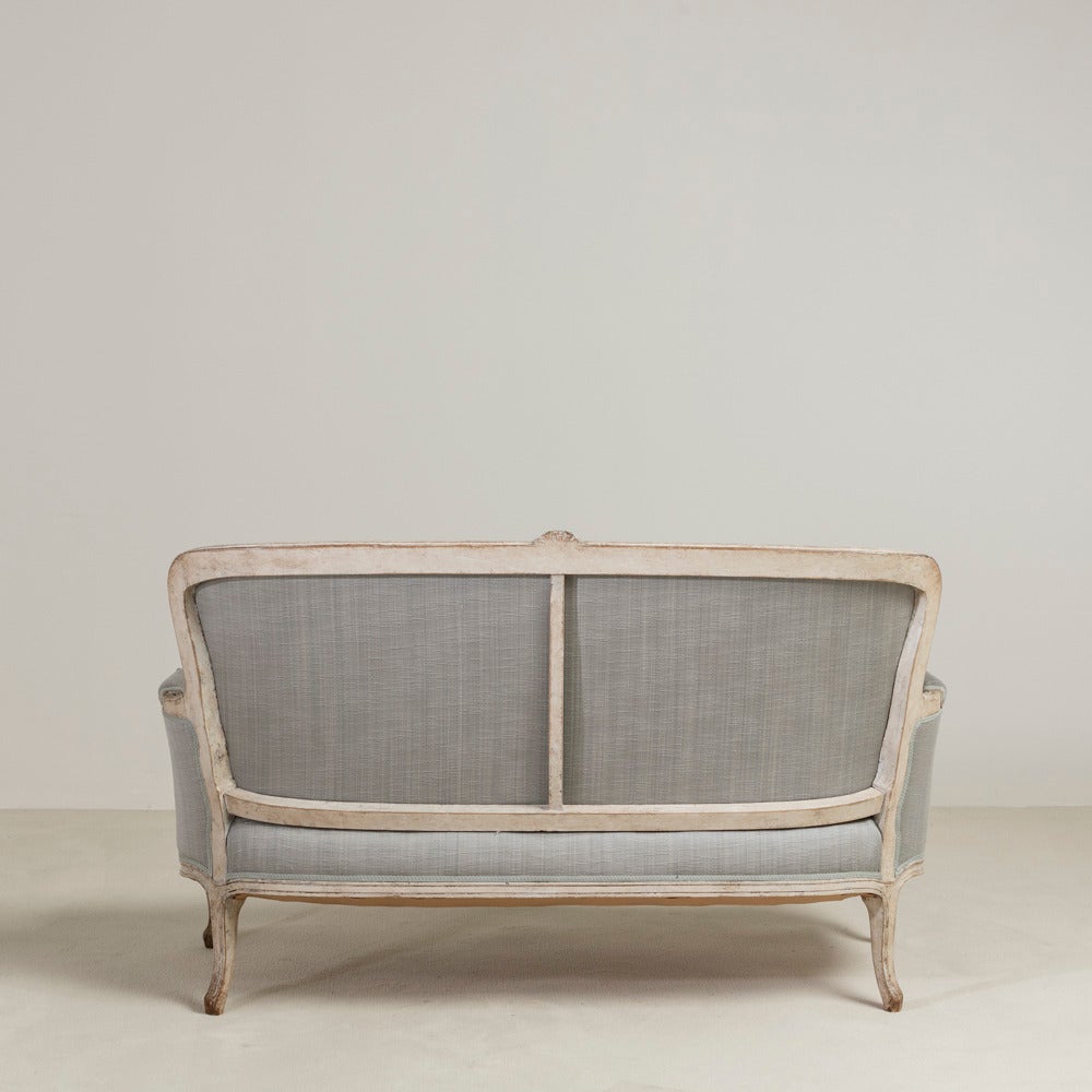 19th Century Swedish Rococo Revival Two-Seat Swedish Sofa 1