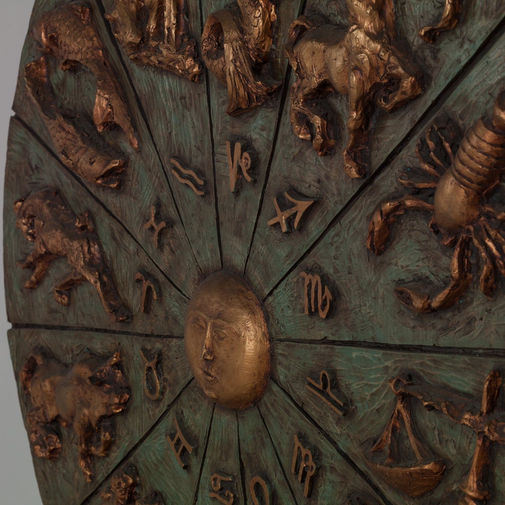 A Huge Patinated and Gilt Resin Zodiac Wall Sculpture

NB: These items are subject to a further discount over and above the trade when exported outside the EU of 10%