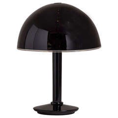 A Large Purple/Black Murano Glass Table Lamp 1970s