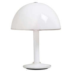 A Stunning Large Single White Murano Glass Table Lamp 1960s