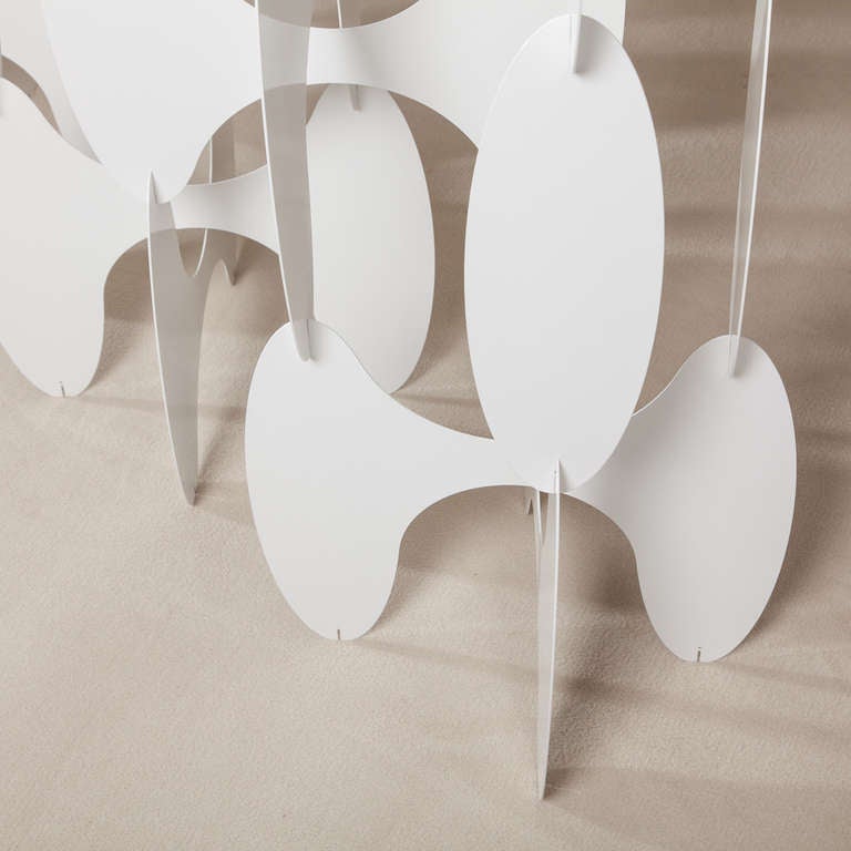 A Egawa+ Zbryk designed Sculptural Enameled Steel Screen 3