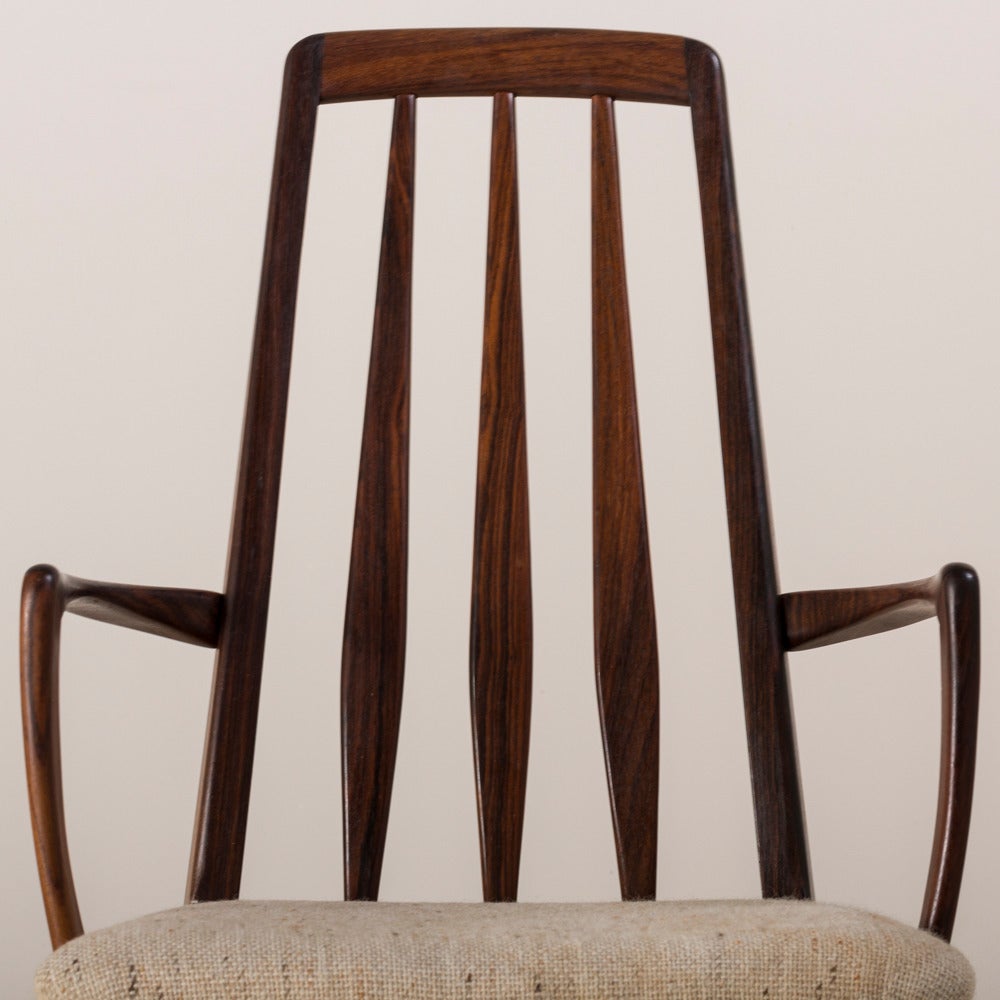 Set of Eight Rosewood Upholstered Dining Chairs, 1960s 1