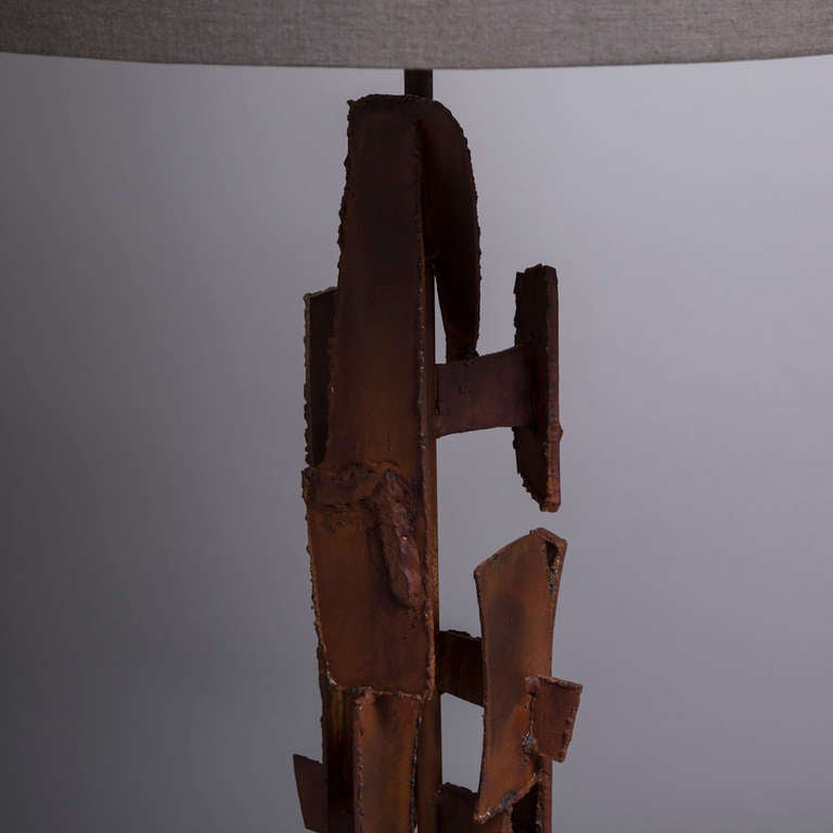 American A Large Brutal Richard Barr designed Table Lamp circa 1965 For Sale
