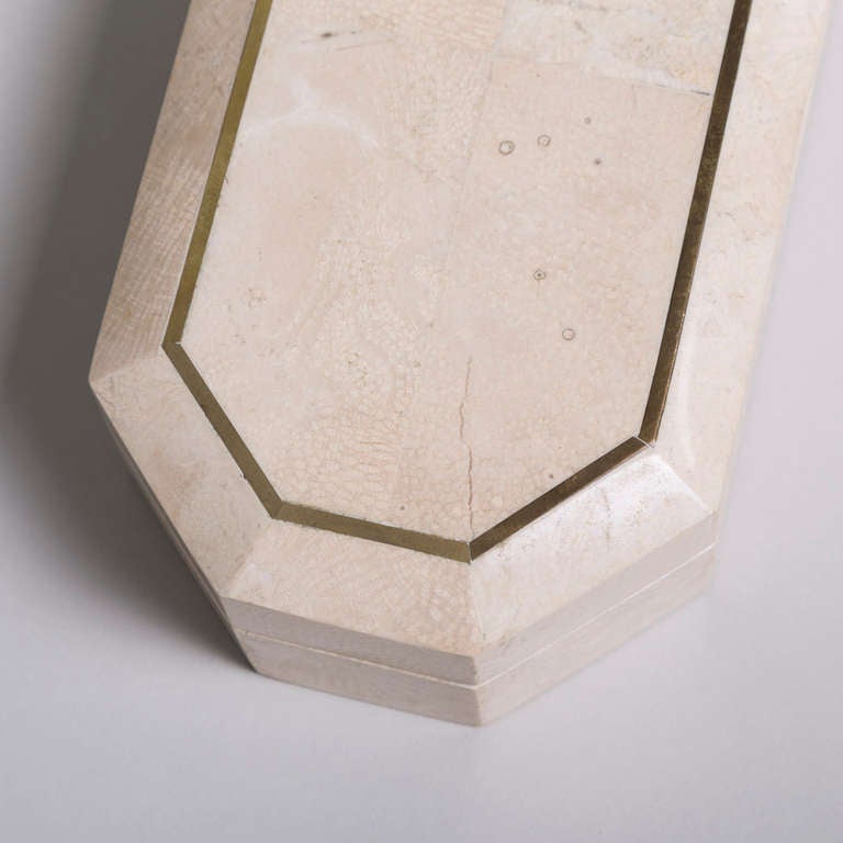 20th Century Maitland-Smith Designed Tessellated Stone Box, 1980s