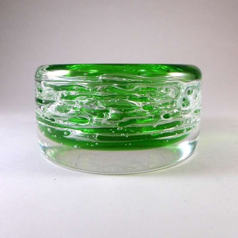 Chunky Round Sommerso Glass Bowl
