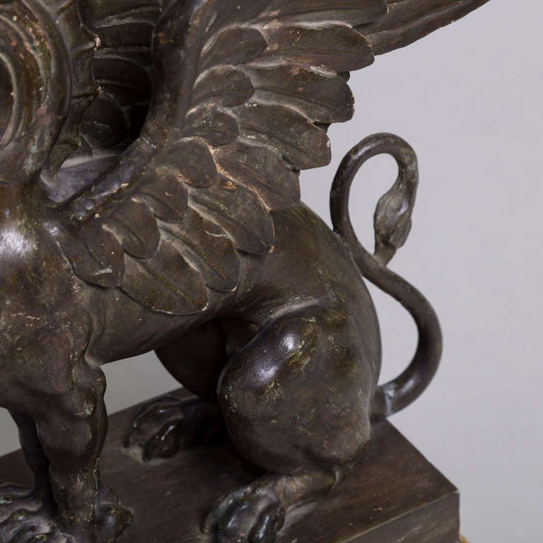 A Pair of Carved Wood Griffins c. 1800 1
