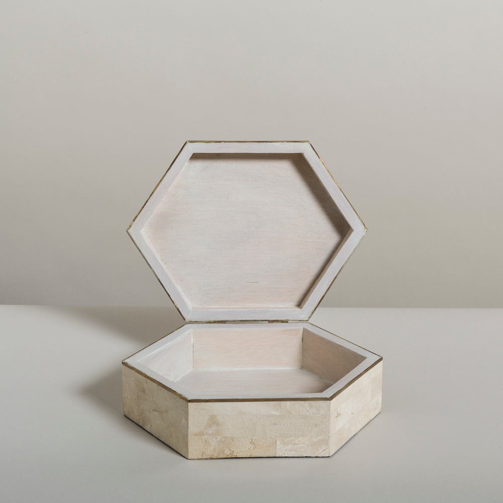 Casa Bique Tessellated Stone and Marble Veneered Box, 1980s