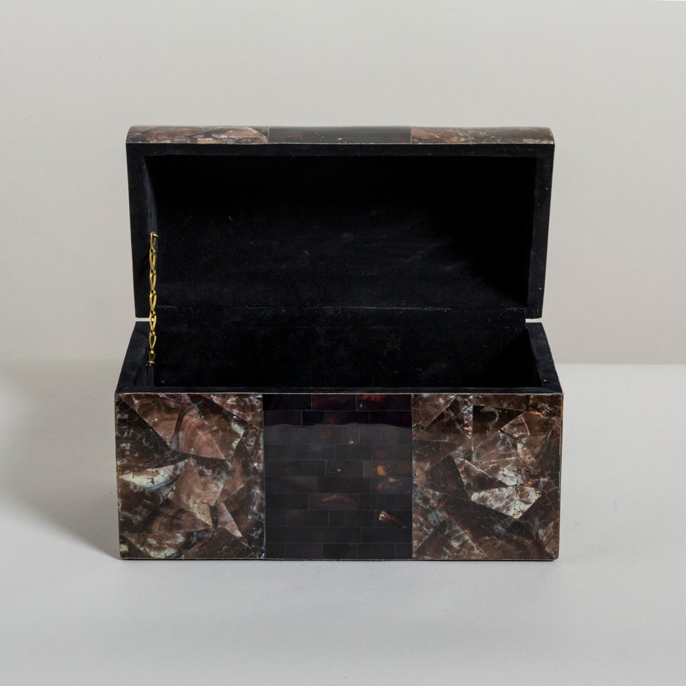Crushed and Tessellated Coconut Shell Box by Maitland Smith, 1980s