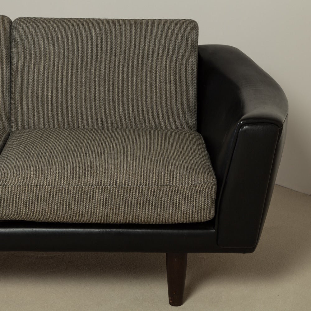 20th Century Danish Three Seater Sofa by Illum Wikkelsoe 1960s For Sale