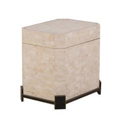 Large Casa Bique Tessellated Stone and Brass Side Table, 1980s