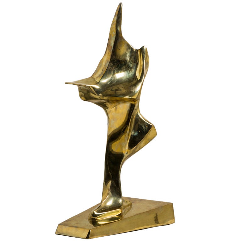 Bronze Figural Sculpture by Dan Blue, Signed and Dated 1976 For Sale