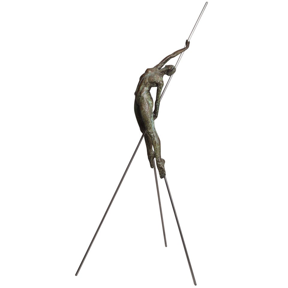 A Bronze titled 'Moyenne arc-en-Ciel' by Nicolas Lavarenne 1999