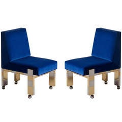 A Pair of Paul Evans Dining Chairs Model PE 243 1975