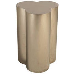 Curtis Jere Designed Chrome Clover Shaped Pedestal