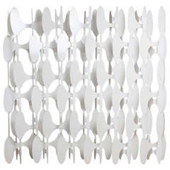 A Egawa+ Zbryk designed Sculptural Enameled Steel Screen