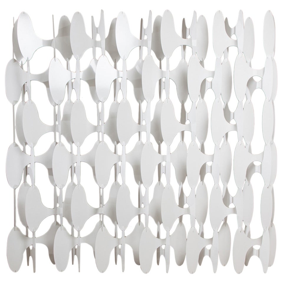 A Egawa+ Zbryk designed Sculptural Enameled Steel Screen