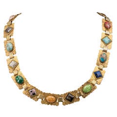 A Stunning Multi Stone Necklace 1970's