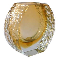 A Mandruzzato Designed Murano Sommerso Vase