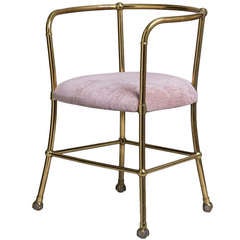 Antique A French Brass Chair with Claw Feet 1920s