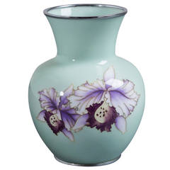 Japanese Cloisonné Enamel Vase by Tamura