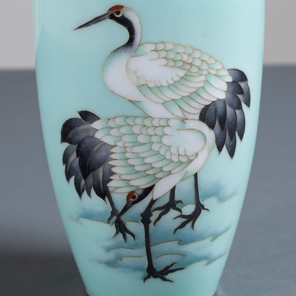 Japanese Cloisonné Enamel Vase Attributed to Inarba, circa 1960 In Excellent Condition In London, GB