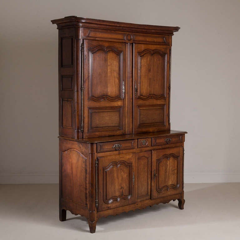 A Superb Original 18th Century French Buffet Deux Corps circa 1780