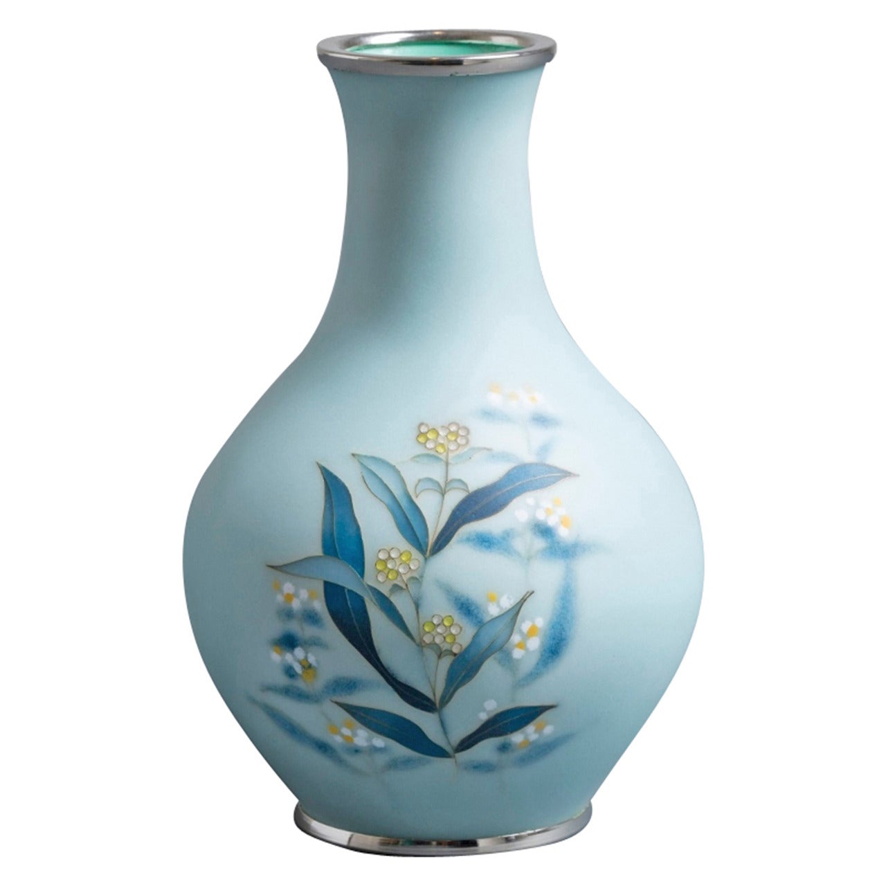 Japanese Cloisonné Enamel Vase by Tamura, circa 1960 For Sale