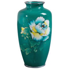 A Japanese Cloisonné Enamel Vase by Inarba circa 1990