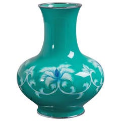 Japanese Cloisonné Enamel Baluster Vase by Tamura, circa 1960