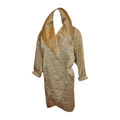 Joan Raines for Bergdorf Goodman Gold with Metallic Gold Cocoon Jacket 2