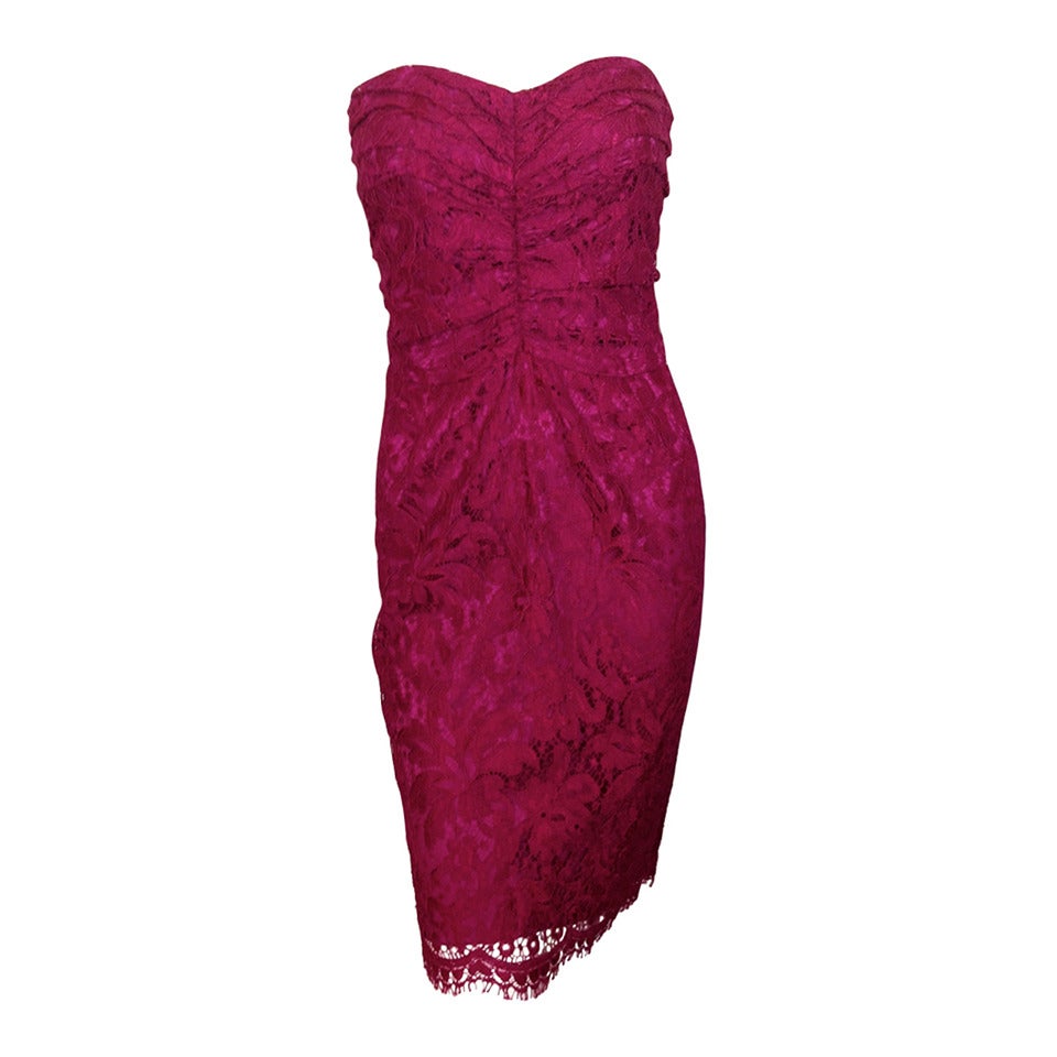 Dolce & Gabbana lace strapless dress                  Size 40