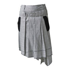 Comme des Garcons Houndstooth Asymmetrical Skirt