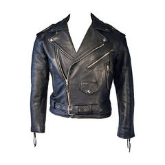 Vintage Classic American Leather Biker Jacket ca.1970