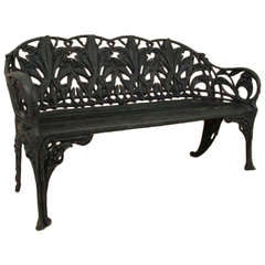An Aluminium Lily Of The Valley Coalbrookdale Style Bench