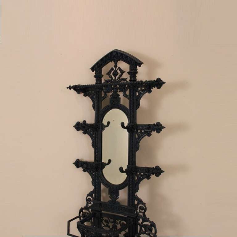 British A 19th Century Cast Iron Hall Stand by Coalbrookdale For Sale