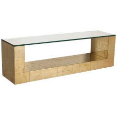 A Paul Evans Designed Cityscape Wall Hung Console Table A Paul Evans Designed Cityscape Wall Hung Console Table