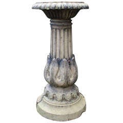 Antique A 19th Century Hurlford Fireclay Pedestal