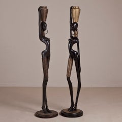 A Large Hagenauer Inspired Nude Floor Sculpture 1970s